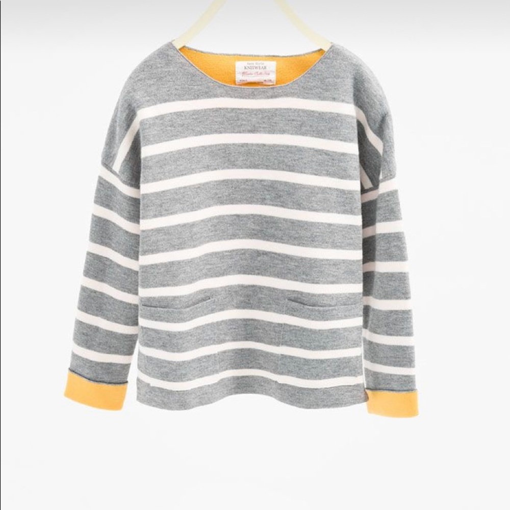 Zara Striped Crewneck Sweater